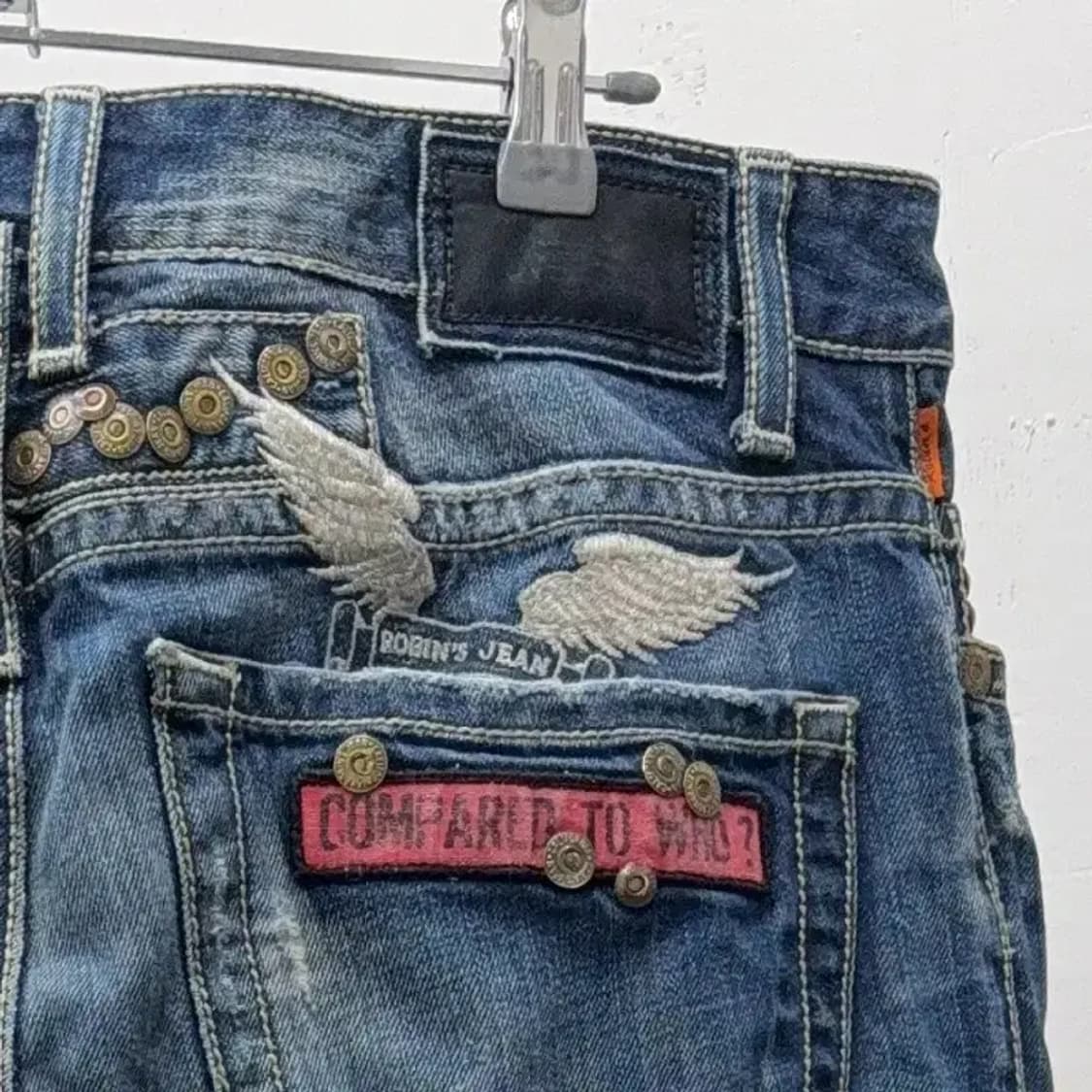 로빈슨 진스 백포인트 청데님팬츠 34 상품이미지7