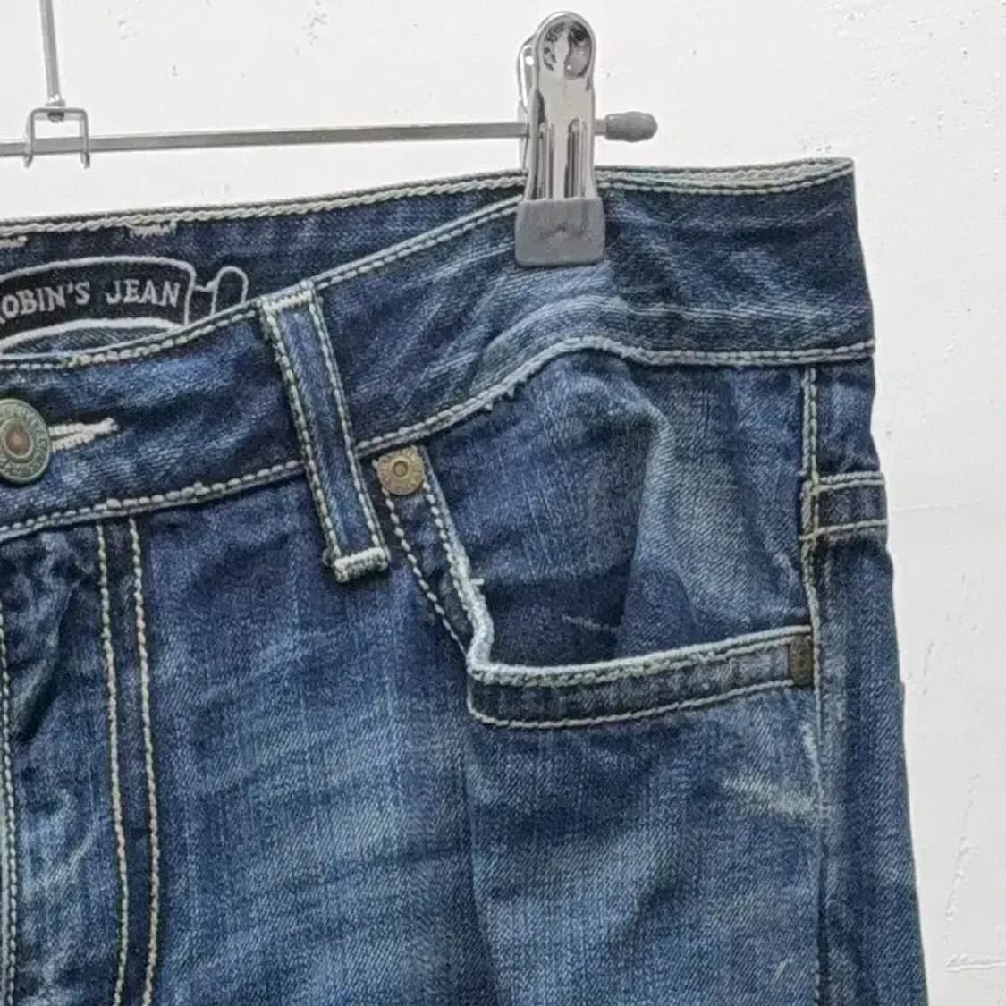 로빈슨 진스 백포인트 청데님팬츠 34 상품이미지8