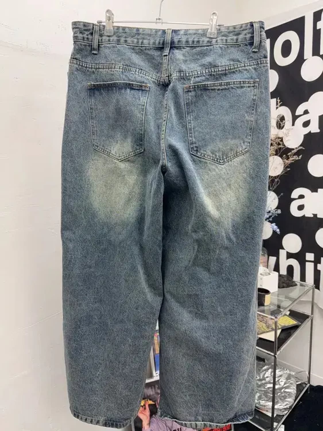 올단추 옐로우워싱 개큰바지 XL 상품이미지2