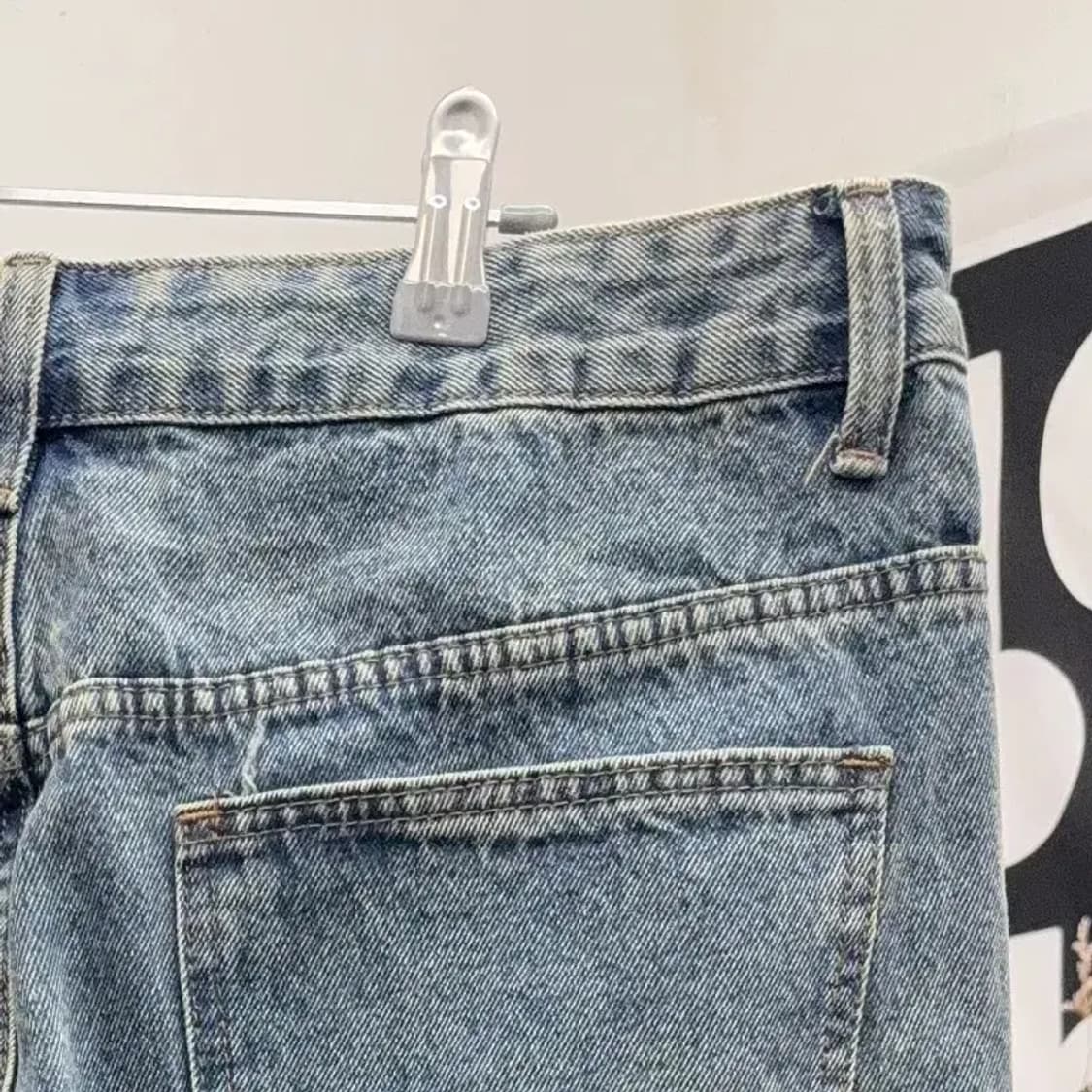 올단추 옐로우워싱 개큰바지 XL 상품이미지8