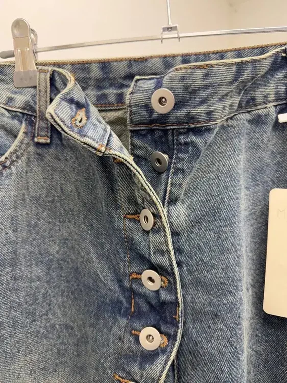 올단추 옐로우워싱 개큰바지 XL 상품이미지9