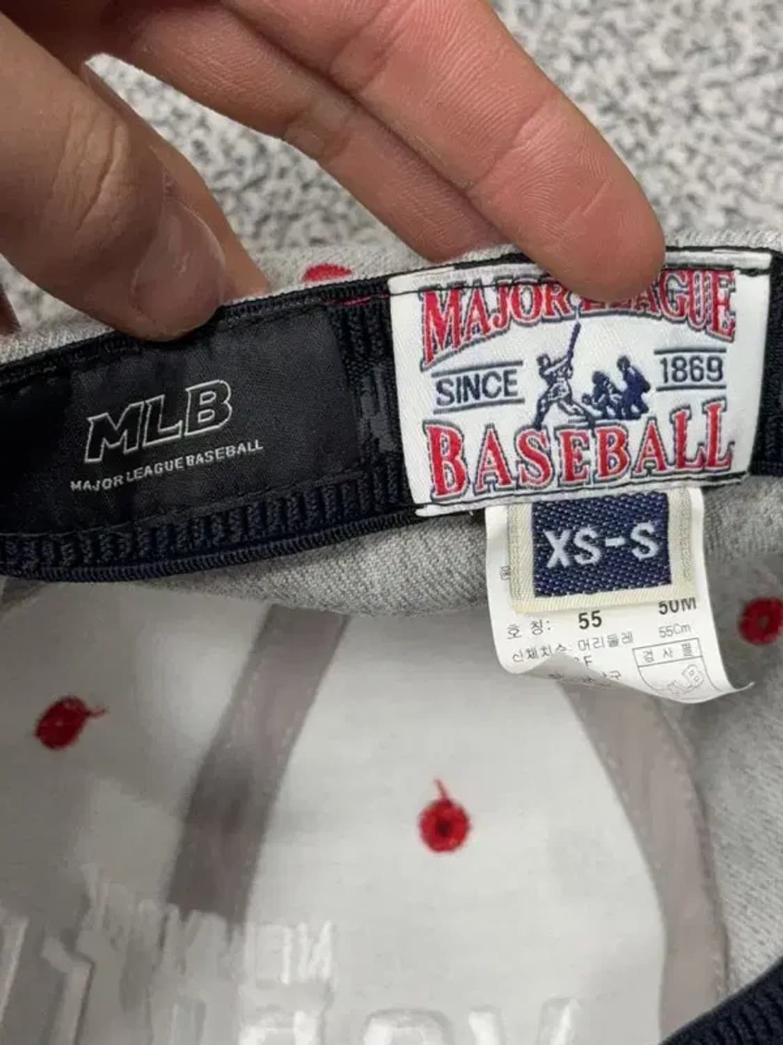 엠엘비 뉴욕양키즈 라이트 그레이 볼캡 XS-S 상품이미지5