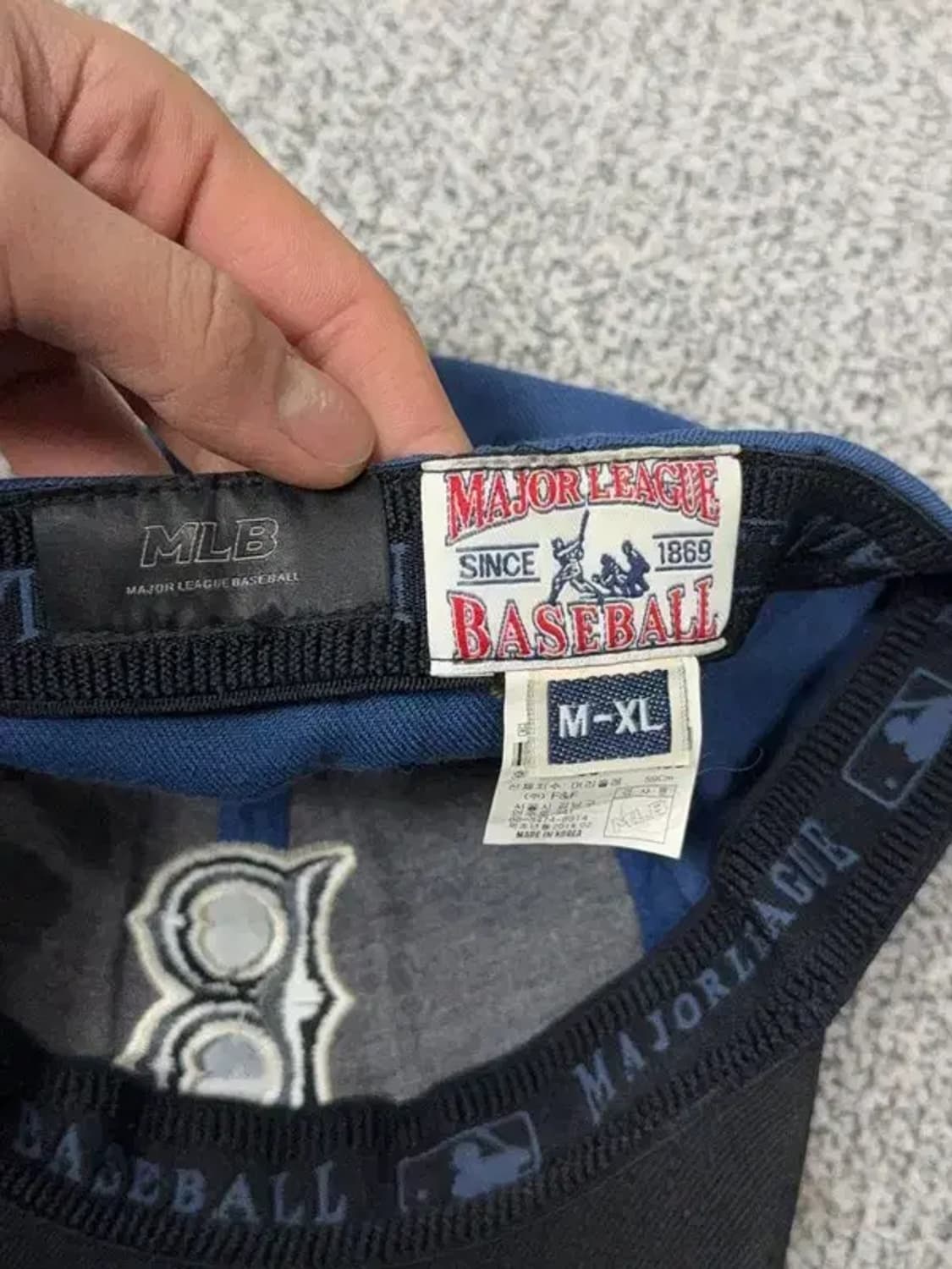 엠엘비 보스턴 로고 네이비 캡 M-XL 상품이미지6