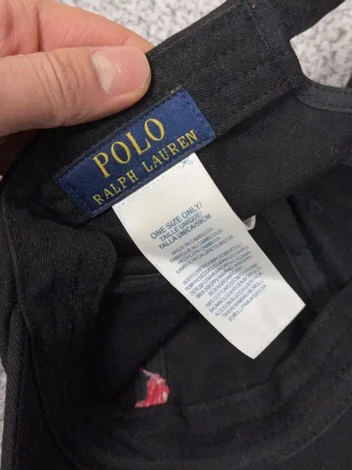 폴로 랄프로렌 블랙 볼캡 F 상품이미지6