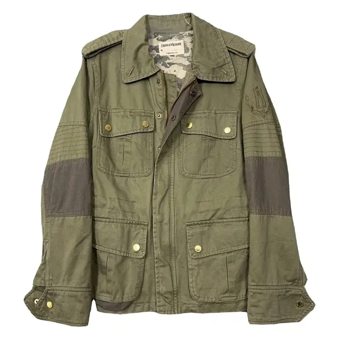 쟈딕 앤 볼테르 카키 쿼드포켓 빈티지 필드 자켓 M 상품이미지1