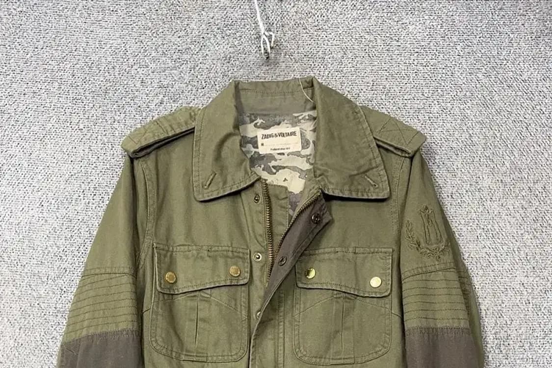 쟈딕 앤 볼테르 카키 쿼드포켓 빈티지 필드 자켓 M 상품이미지3