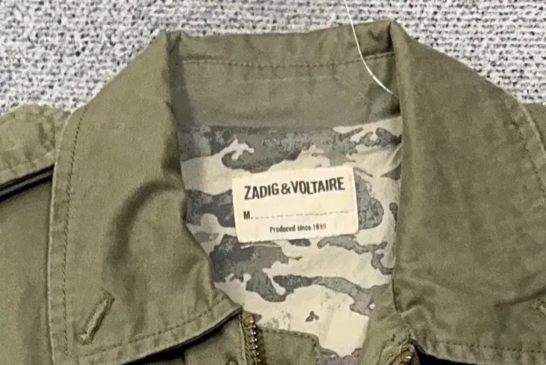 쟈딕 앤 볼테르 카키 쿼드포켓 빈티지 필드 자켓 M 상품이미지5