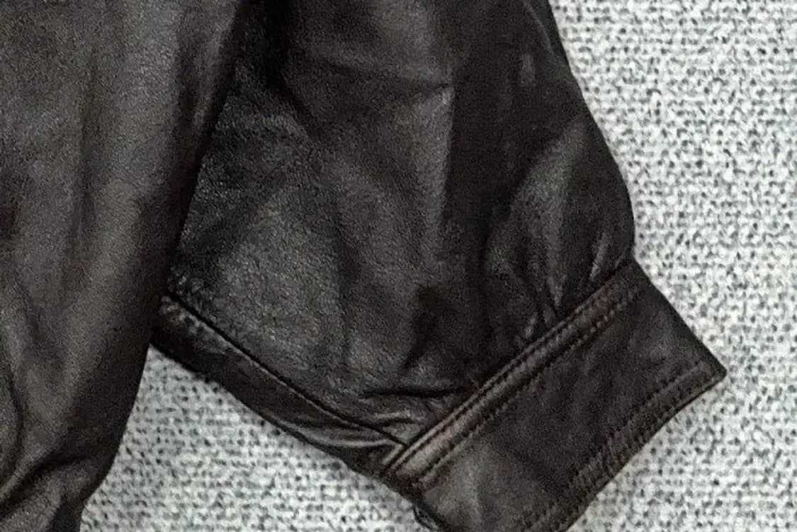 재팬 빈티지 딥브라운 레더 자켓 F 상품이미지6