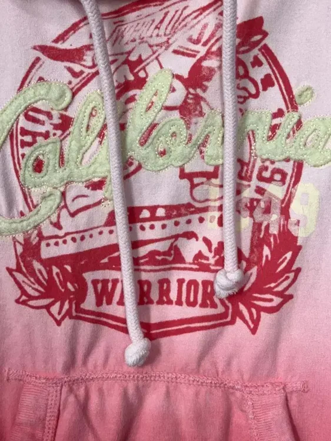 후아유 Y2K 자수 라이트 핑크 후드티 S 상품이미지6