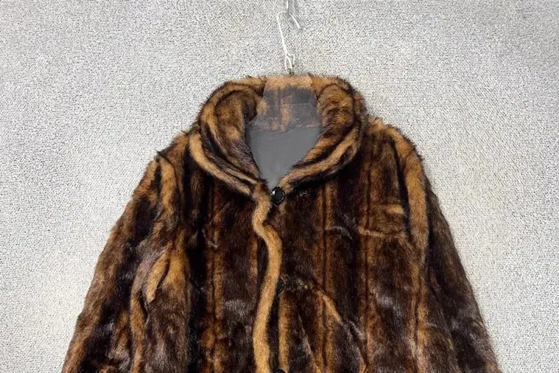 TAMARA 여성 빈티지 브라운 페이크 퍼 코트 88 상품이미지3