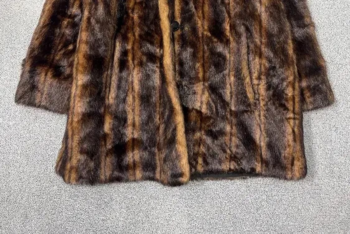 TAMARA 여성 빈티지 브라운 페이크 퍼 코트 88 상품이미지4