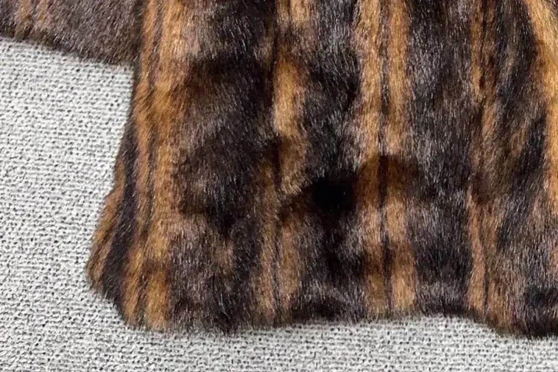 TAMARA 여성 빈티지 브라운 페이크 퍼 코트 88 상품이미지6