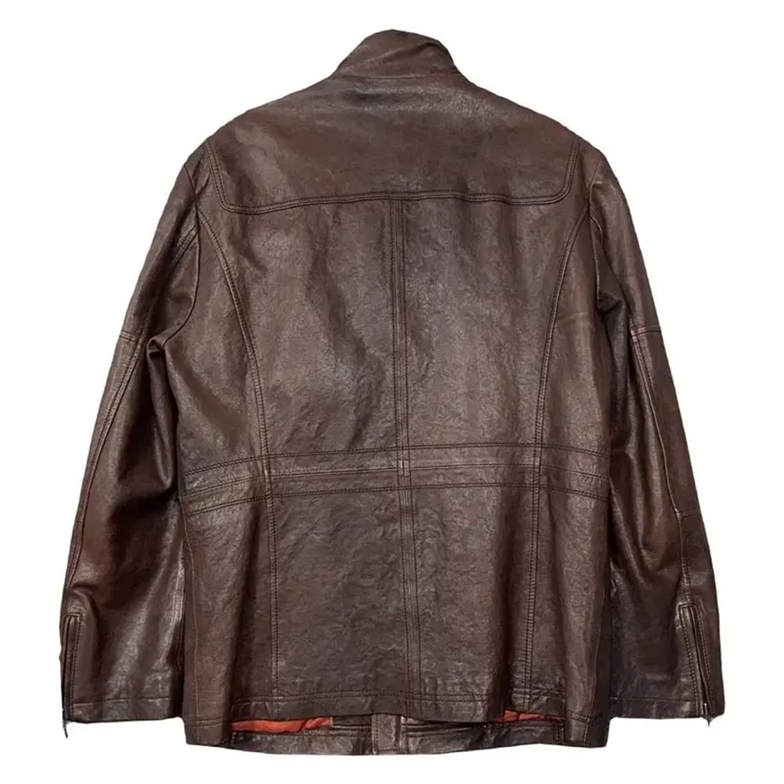폴 스튜어트 브라운 빈티지 쿼드포켓 양가죽 자켓 100-175 상품이미지2