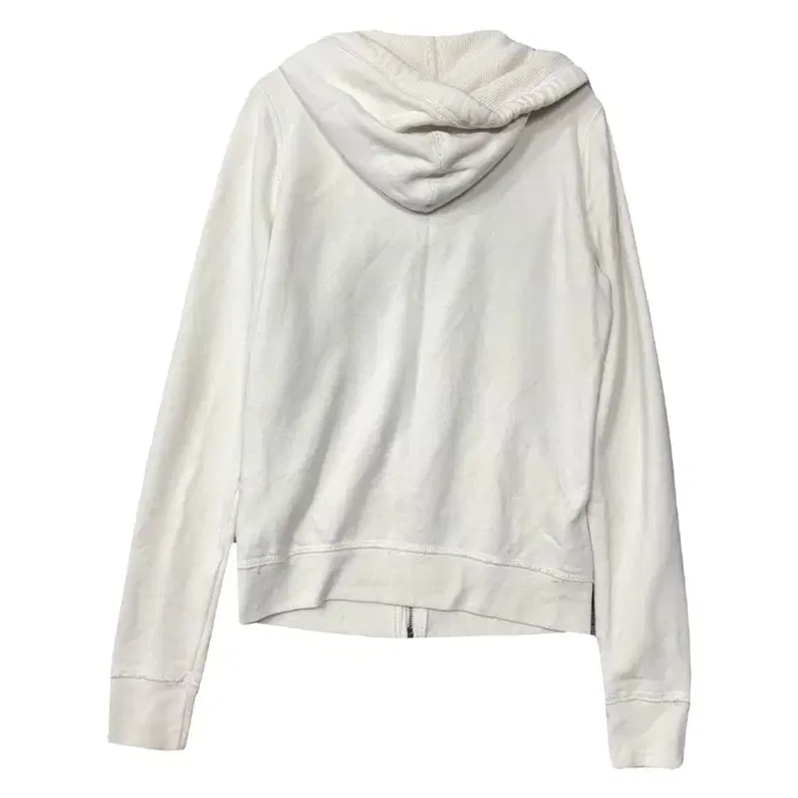 홀리스터 자수 Y2K 크림  후드 집업 S 상품이미지2