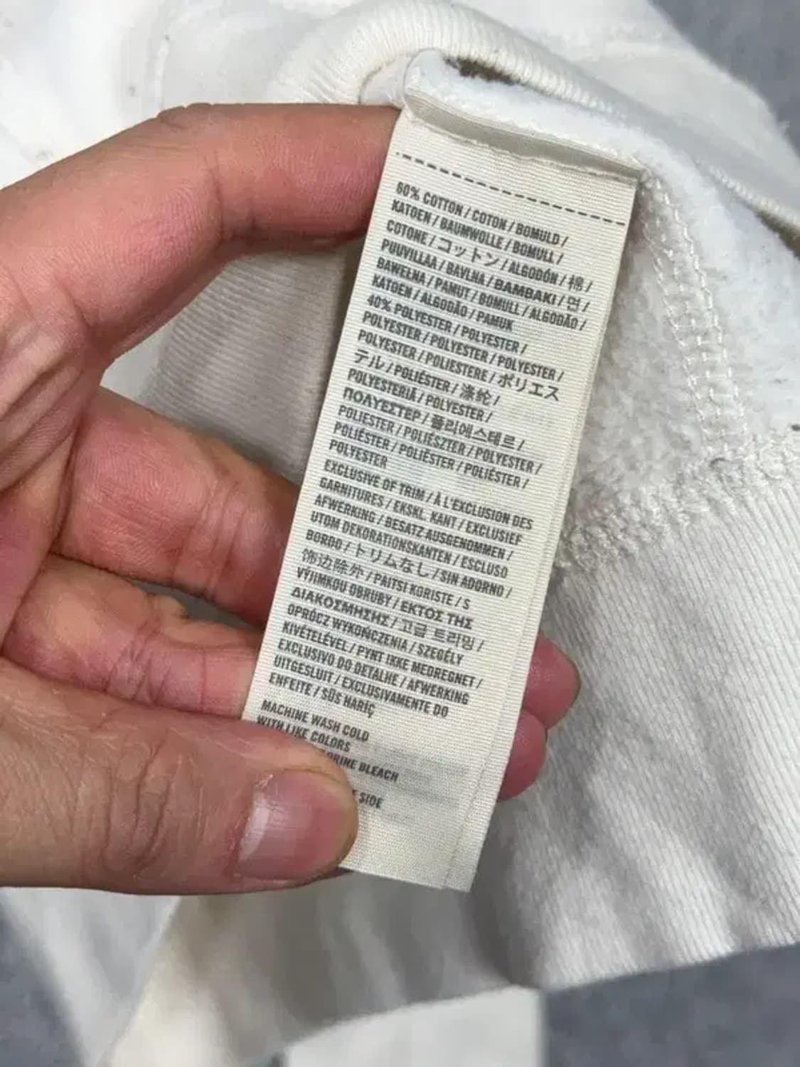 홀리스터 자수 Y2K 크림  후드 집업 S 상품이미지7