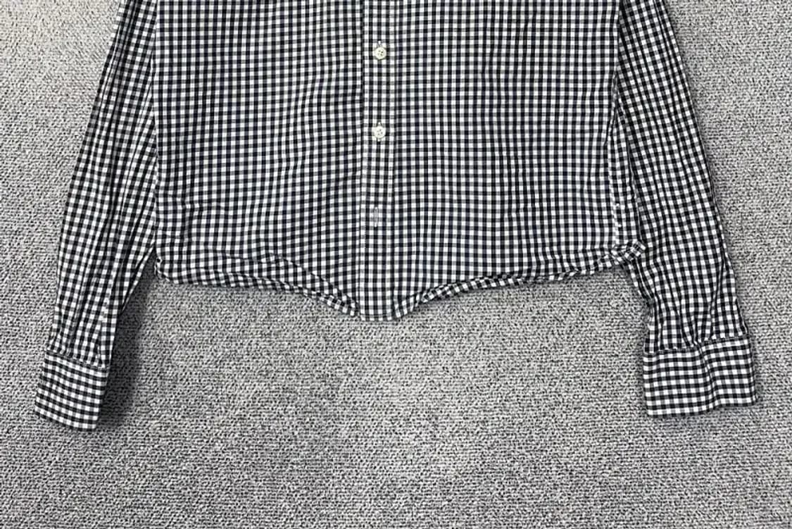 아베크롬비 체크 블랙 셔츠 L 상품이미지4