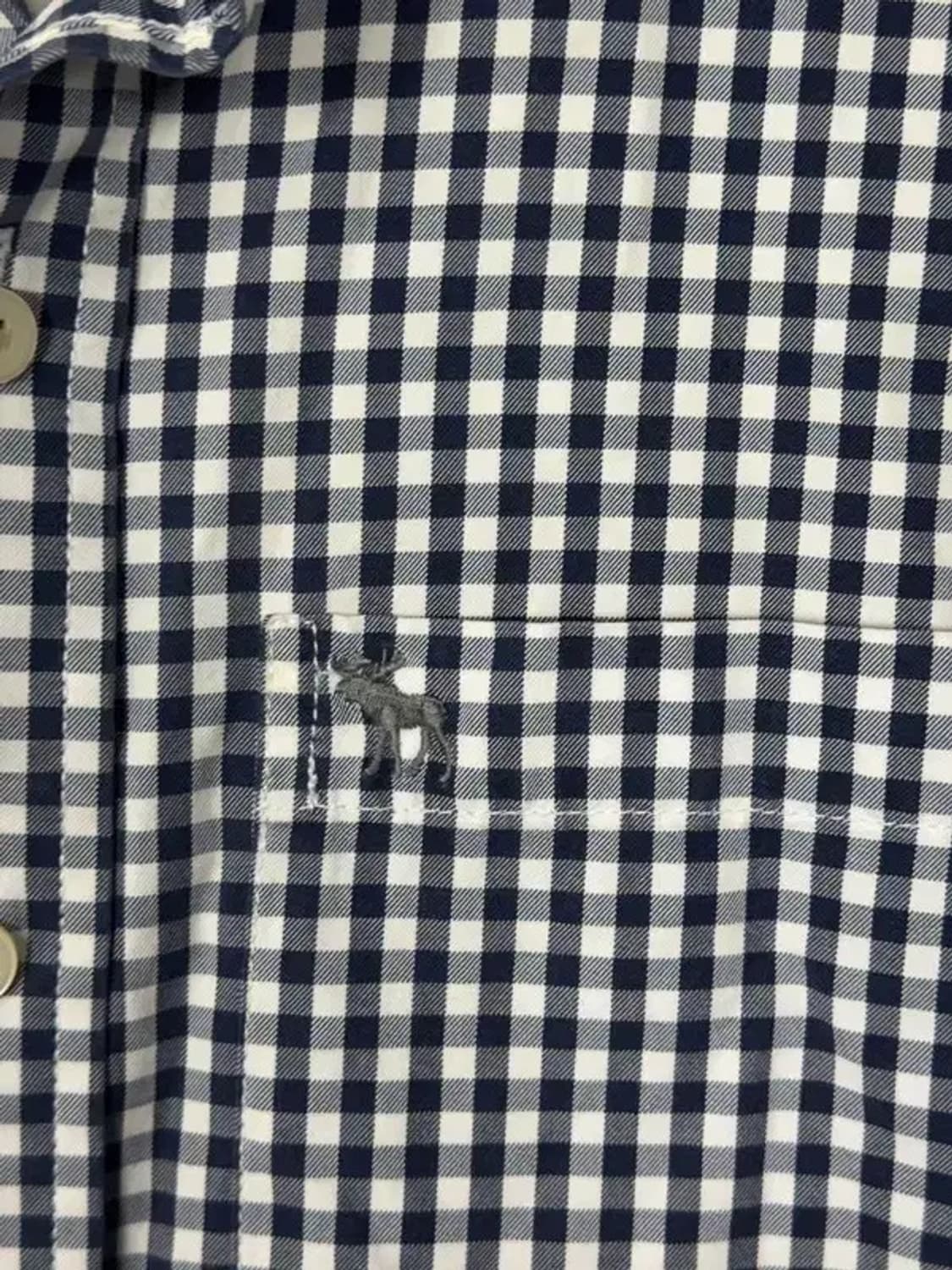 아베크롬비 체크 블랙 셔츠 L 상품이미지7