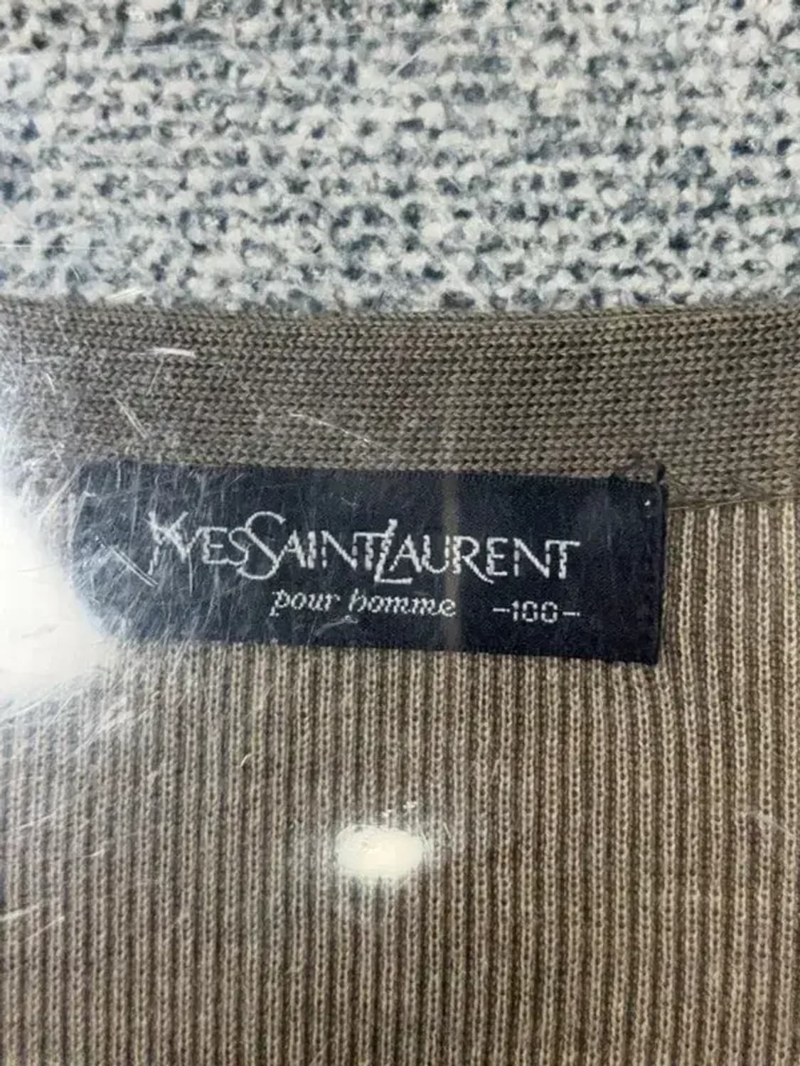 입생로랑 브라운 로고 니트 가디건 100 상품이미지7