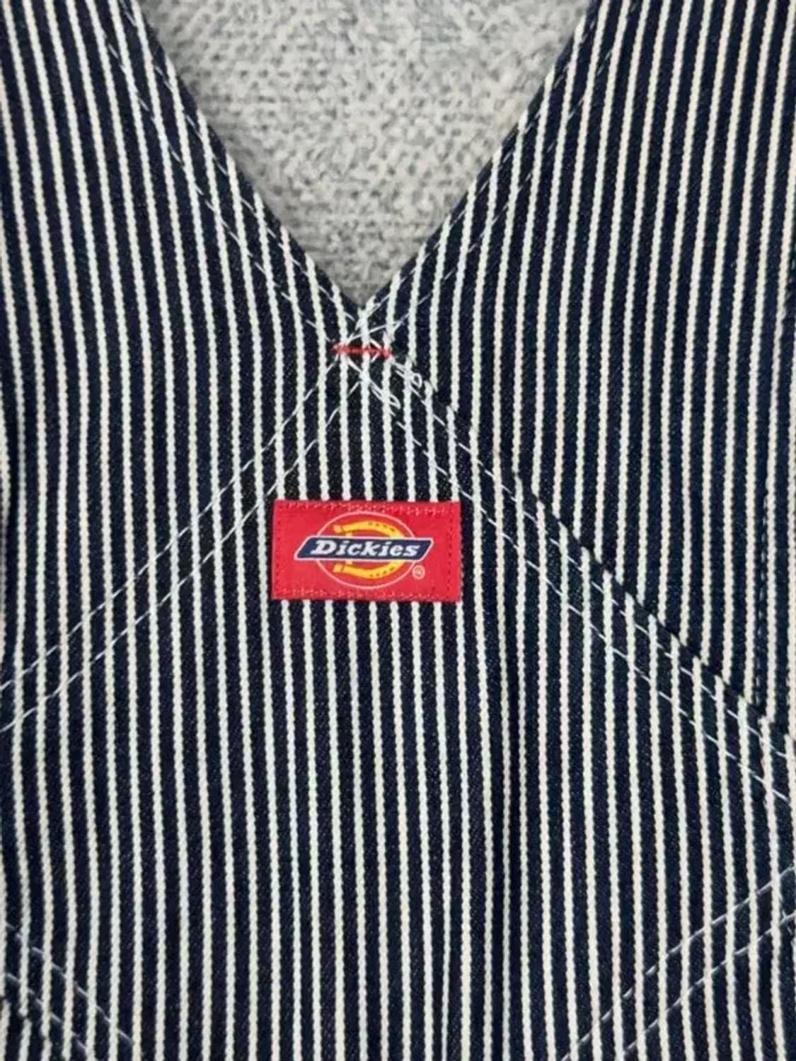 디키즈 스트라이프 블루 워크 데님 점프수트 30 상품이미지8