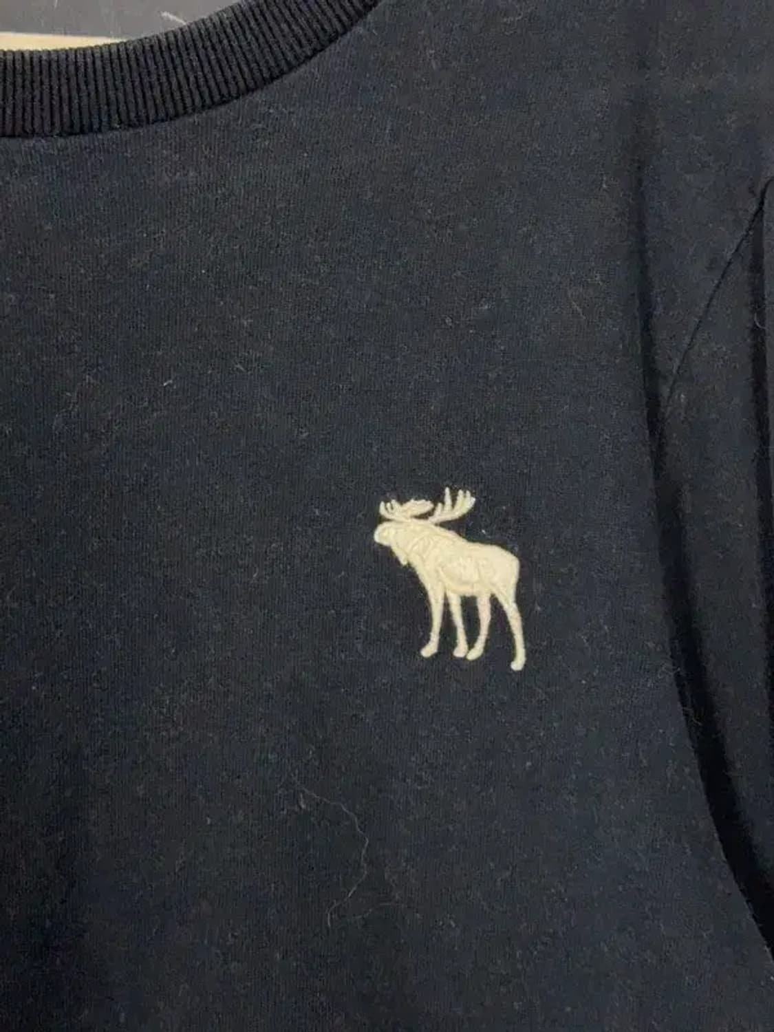 아베크롬비 프린팅 네이비 롱슬리브 긴팔티 M 상품이미지6