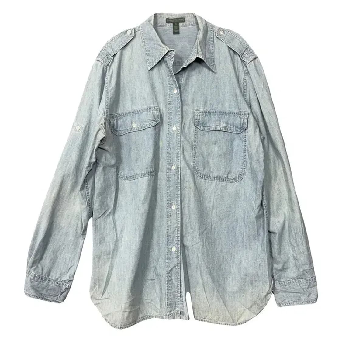 로렌 랄프로렌 연청 데님 오버핏 셔츠 XL 상품이미지1