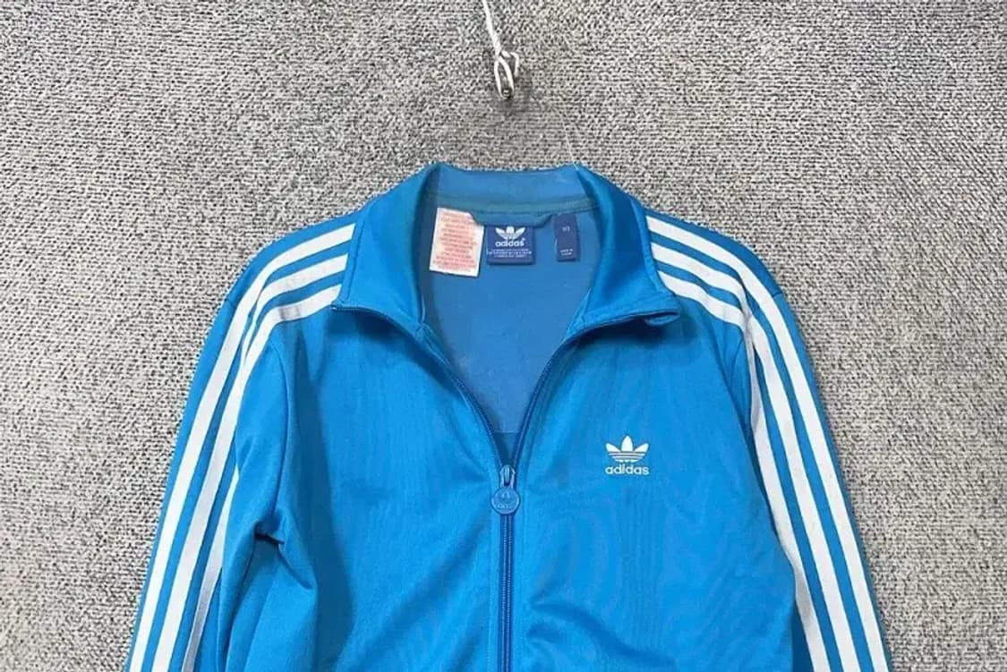 아디다스 블루 파이어버드 트랙탑 집업 저지 M 상품이미지3