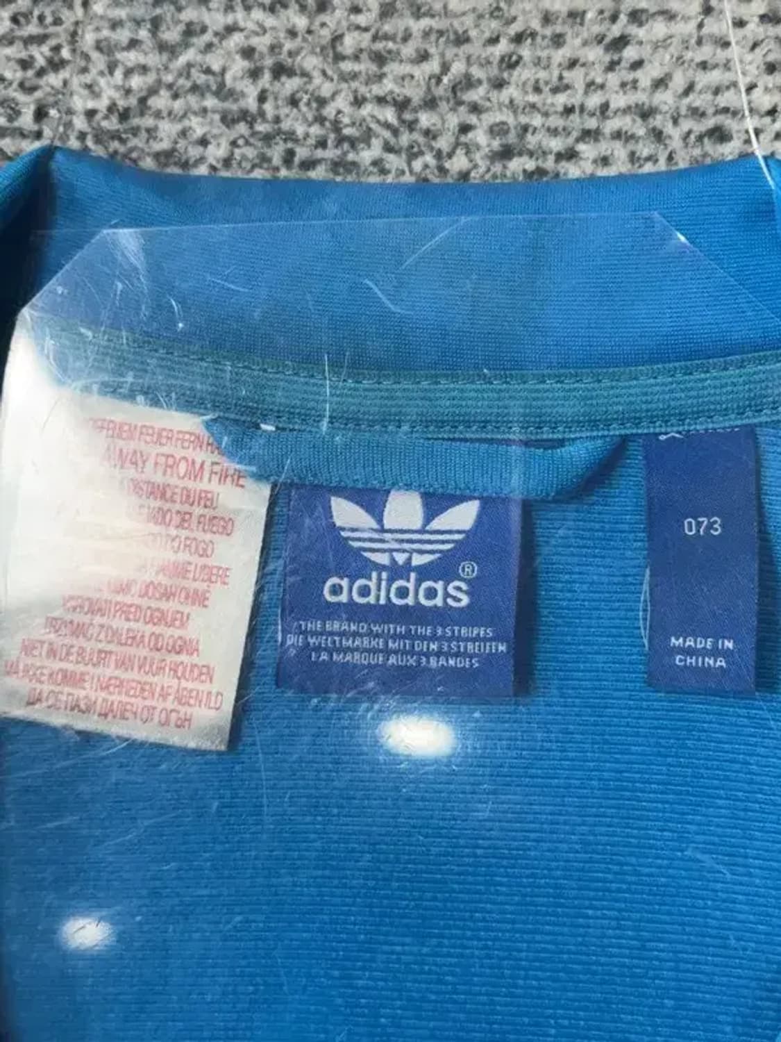 아디다스 블루 파이어버드 트랙탑 집업 저지 M 상품이미지8