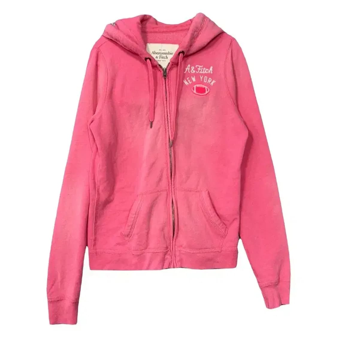 아베크롬비 핑크 Y2K 로고 후드 집업 L 상품이미지1