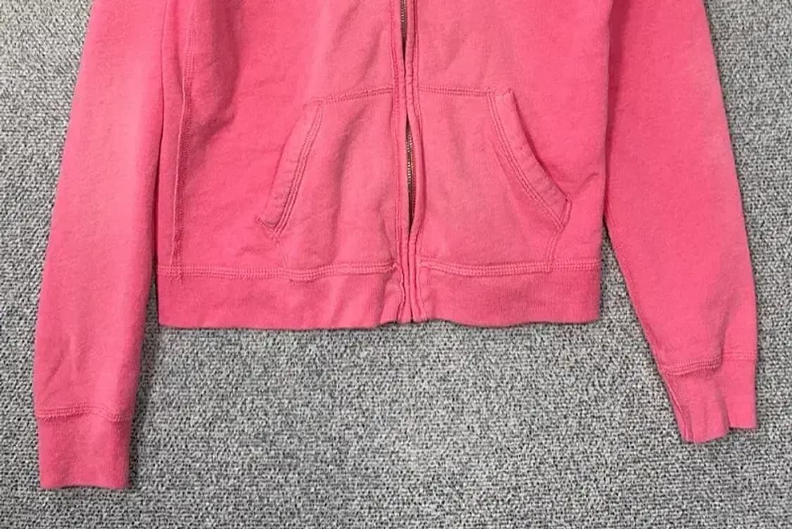 아베크롬비 핑크 Y2K 로고 후드 집업 L 상품이미지4