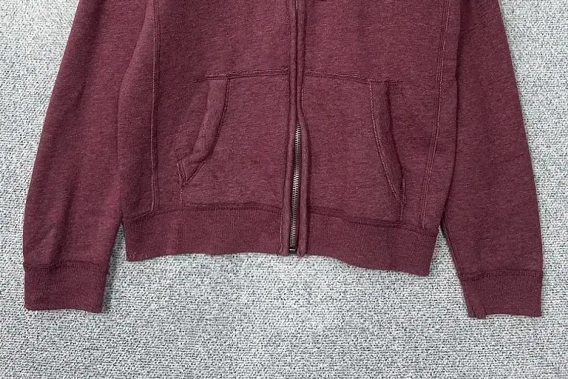 아베크롬비 자수 Y2K 하드 코튼 후드 집업 M 상품이미지4