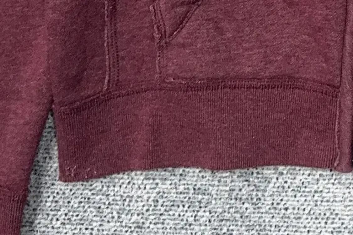 아베크롬비 자수 Y2K 하드 코튼 후드 집업 M 상품이미지6