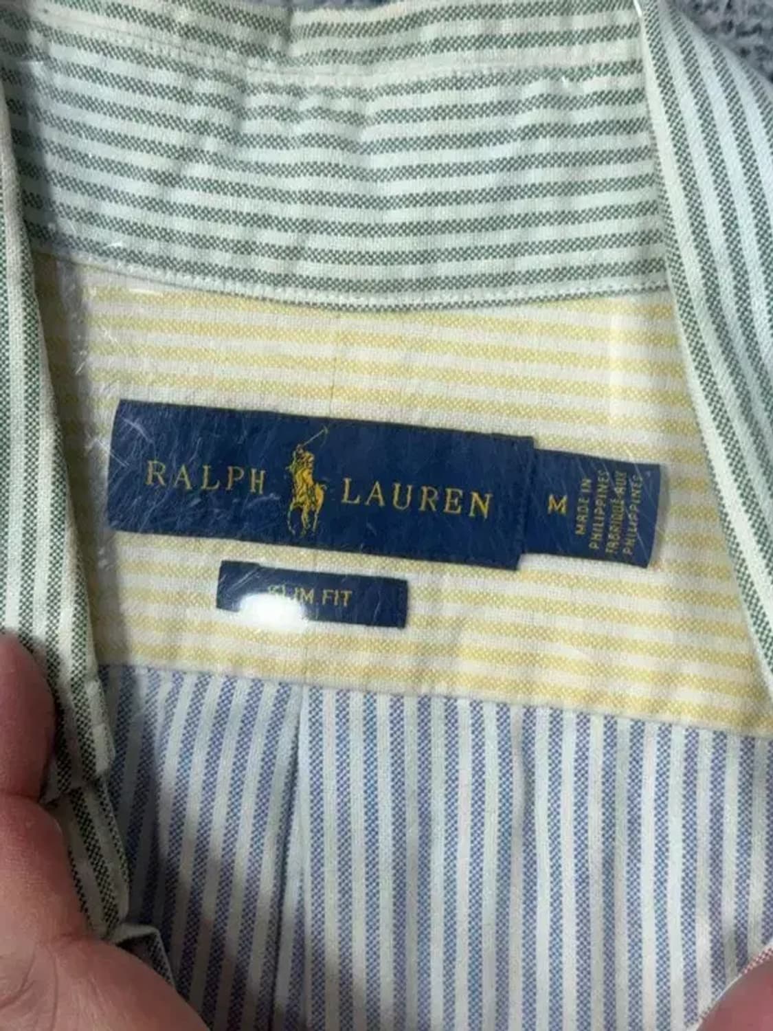 폴로 랄프로렌 빈티지 스트라이프 멀티컬러 셔츠 M 상품이미지8
