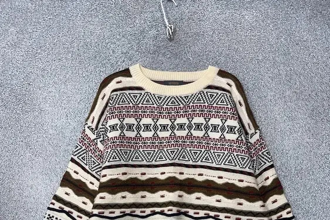 재팬 빈티지 패턴 오버 사이즈 니트 XL 상품이미지3