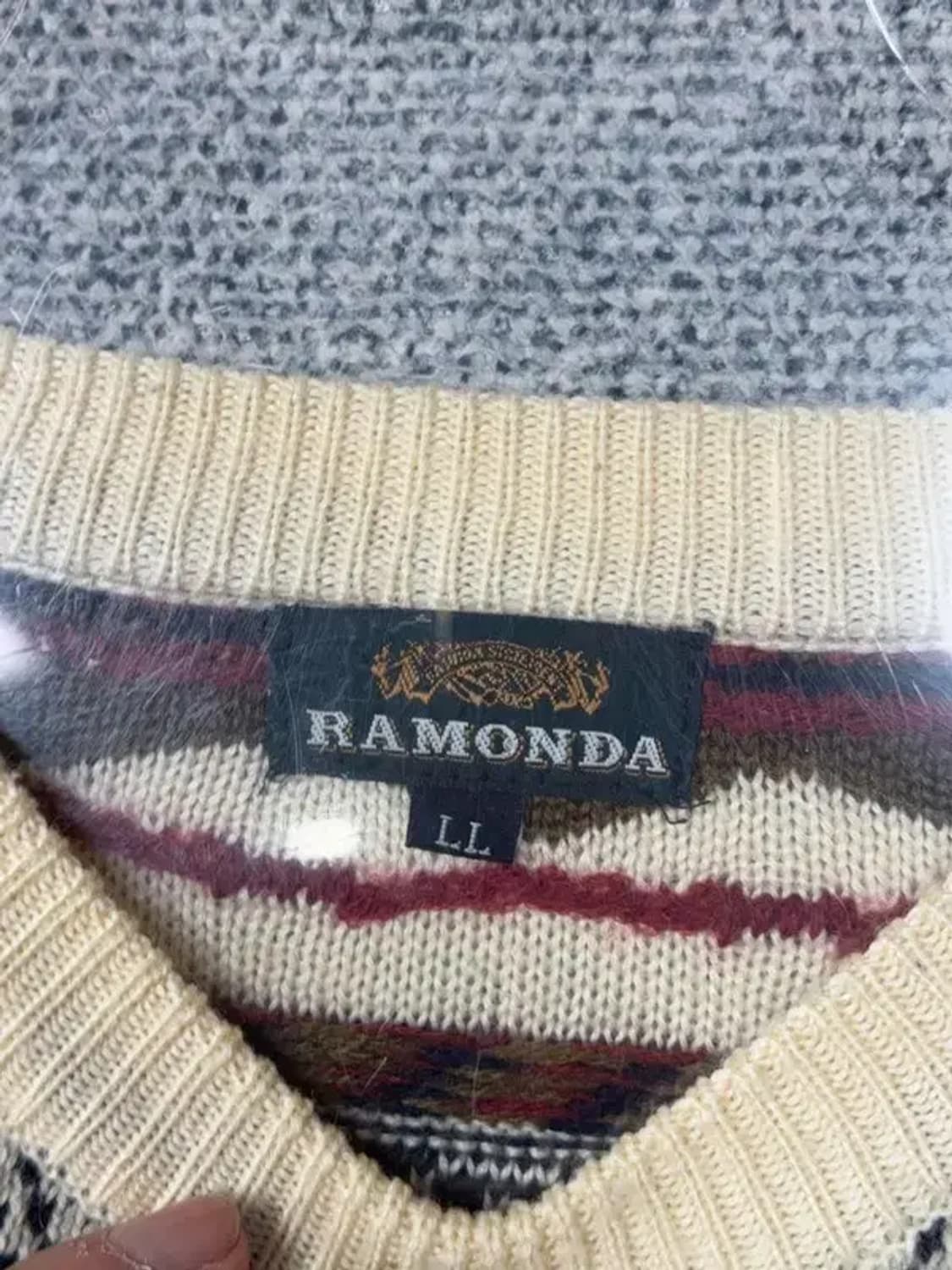 재팬 빈티지 패턴 오버 사이즈 니트 XL 상품이미지6