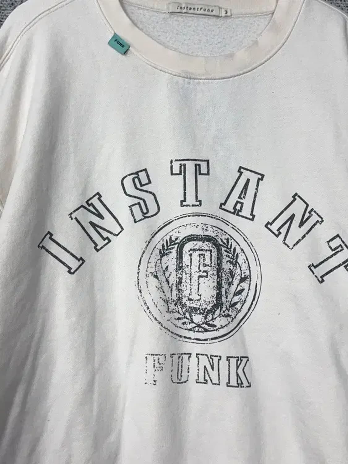 인스턴트 펑크 프린팅 화이트 맨투맨 3 상품이미지7