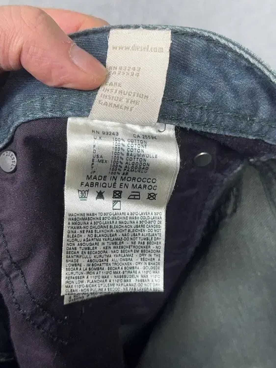 디젤 Y2K 빈티지 워싱 데님 팬츠 31 32 상품이미지8