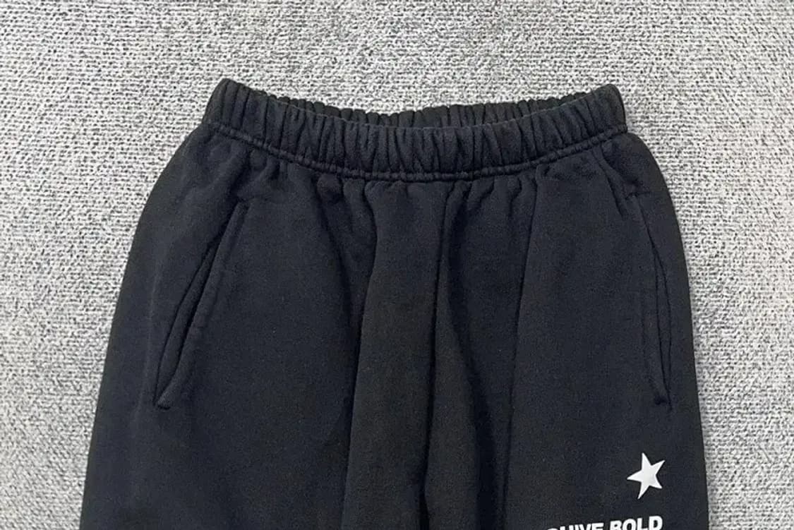 아카이브 볼드 프린팅 블랙 운동바지 M 상품이미지3