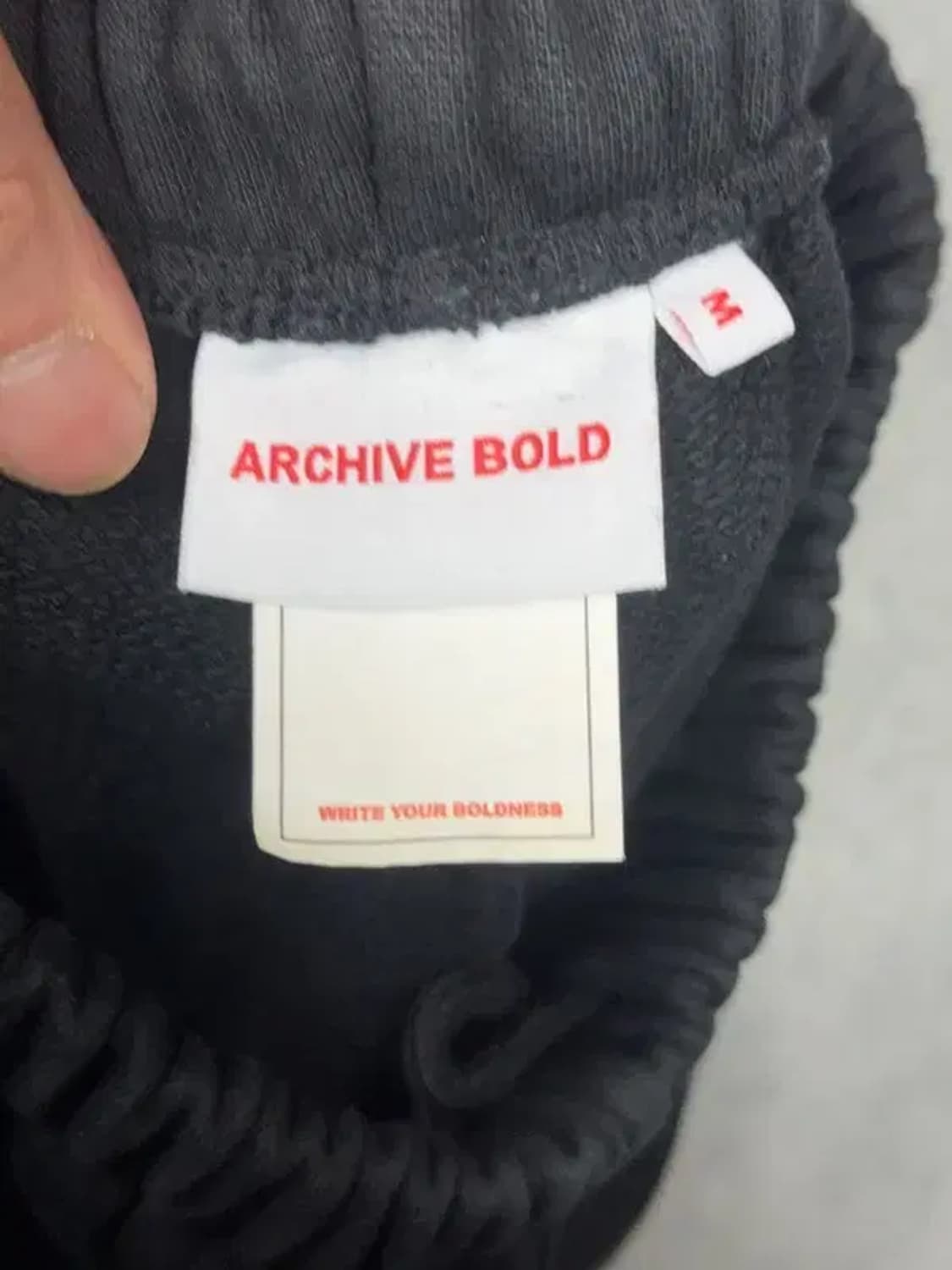 아카이브 볼드 프린팅 블랙 운동바지 M 상품이미지8