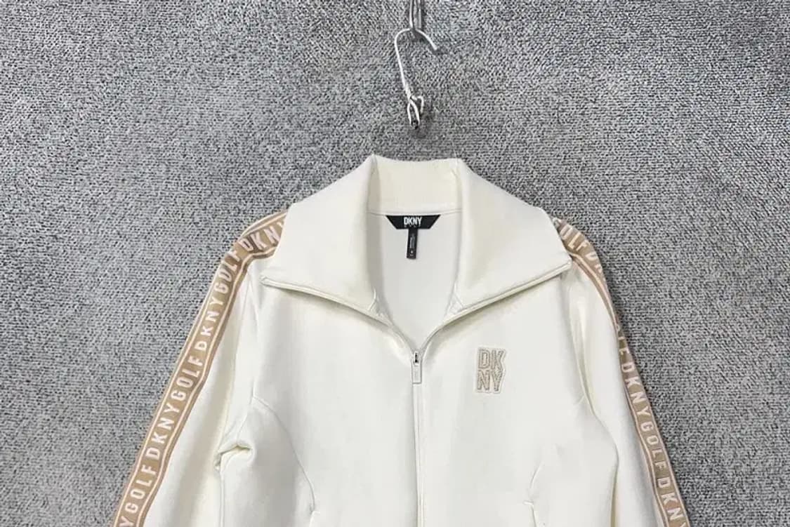 DKNY 화이트 로고 트랙탑 집업 S 상품이미지3