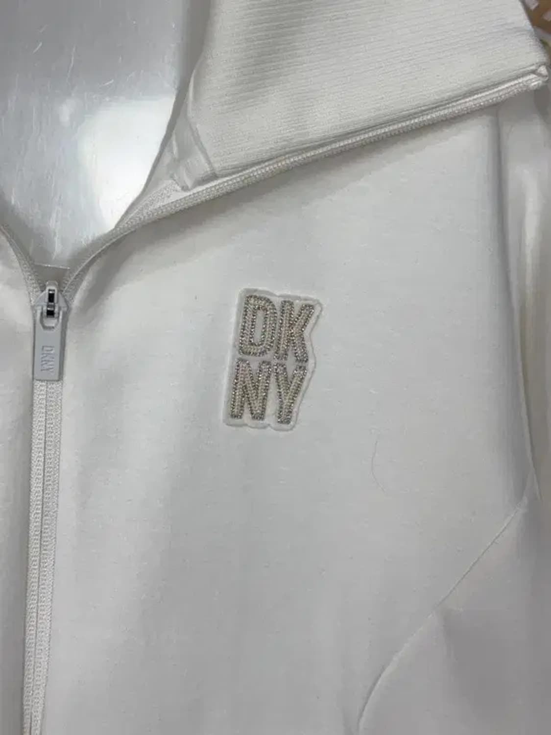 DKNY 화이트 로고 트랙탑 집업 S 상품이미지5