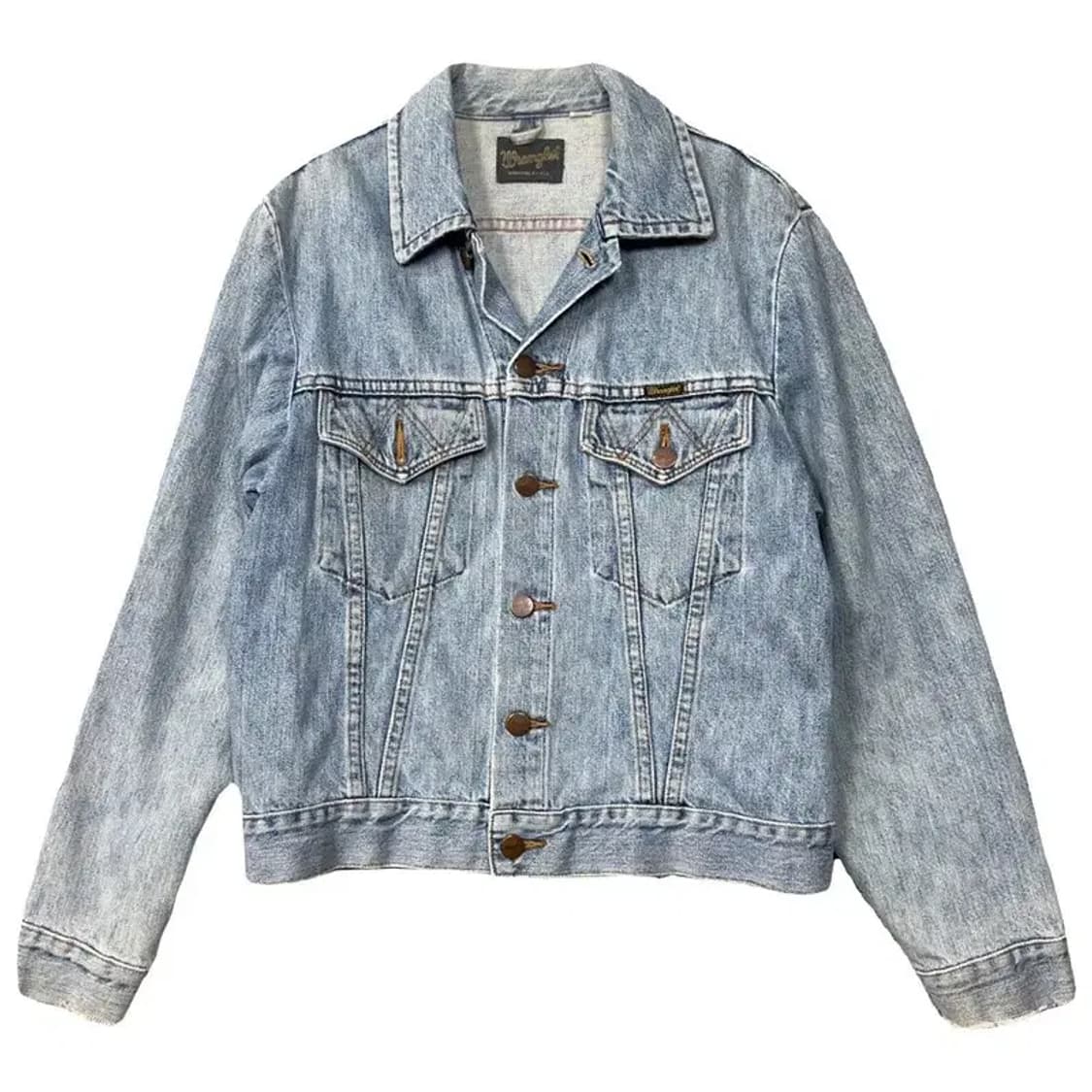 랭글러 돌청 빈티지 가죽 자켓 M 상품이미지1