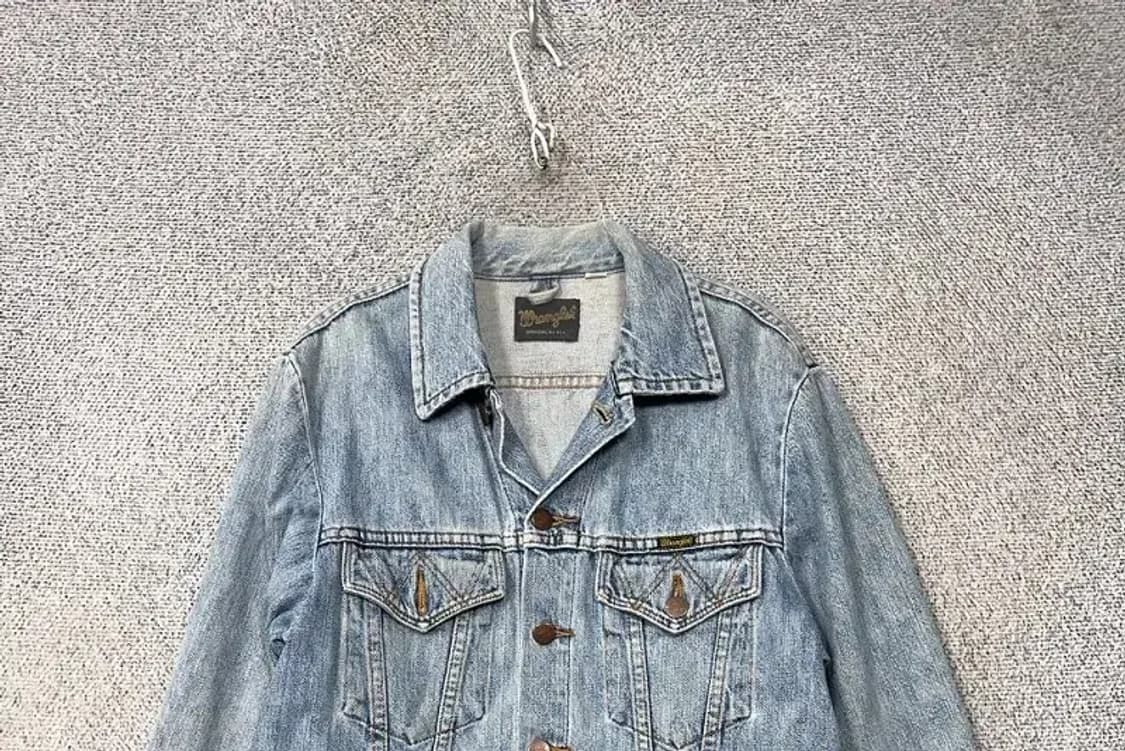 랭글러 돌청 빈티지 가죽 자켓 M 상품이미지3