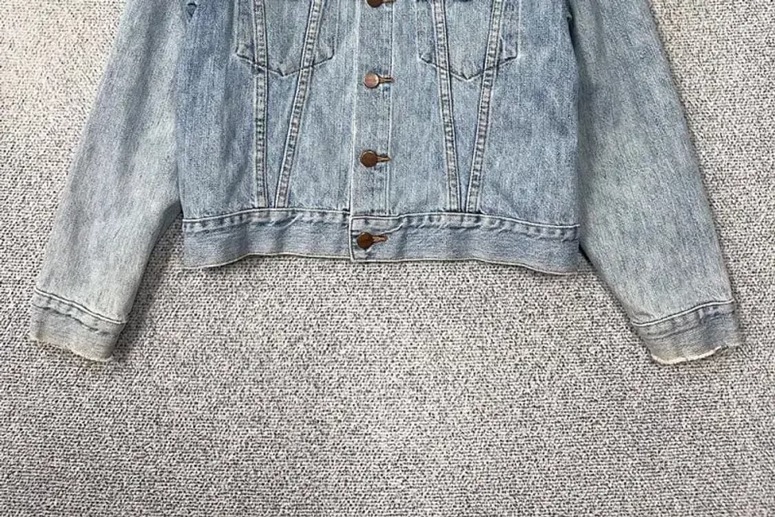 랭글러 돌청 빈티지 가죽 자켓 M 상품이미지4