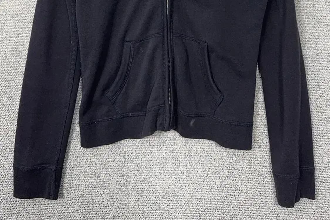 아베크롬비 Y2K 자수 로고 네이비 후드 집업 L 상품이미지4