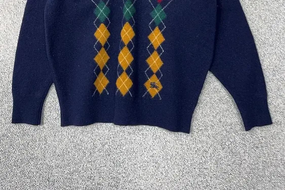 버버리 아가일 패턴 울 니트 100 상품이미지4