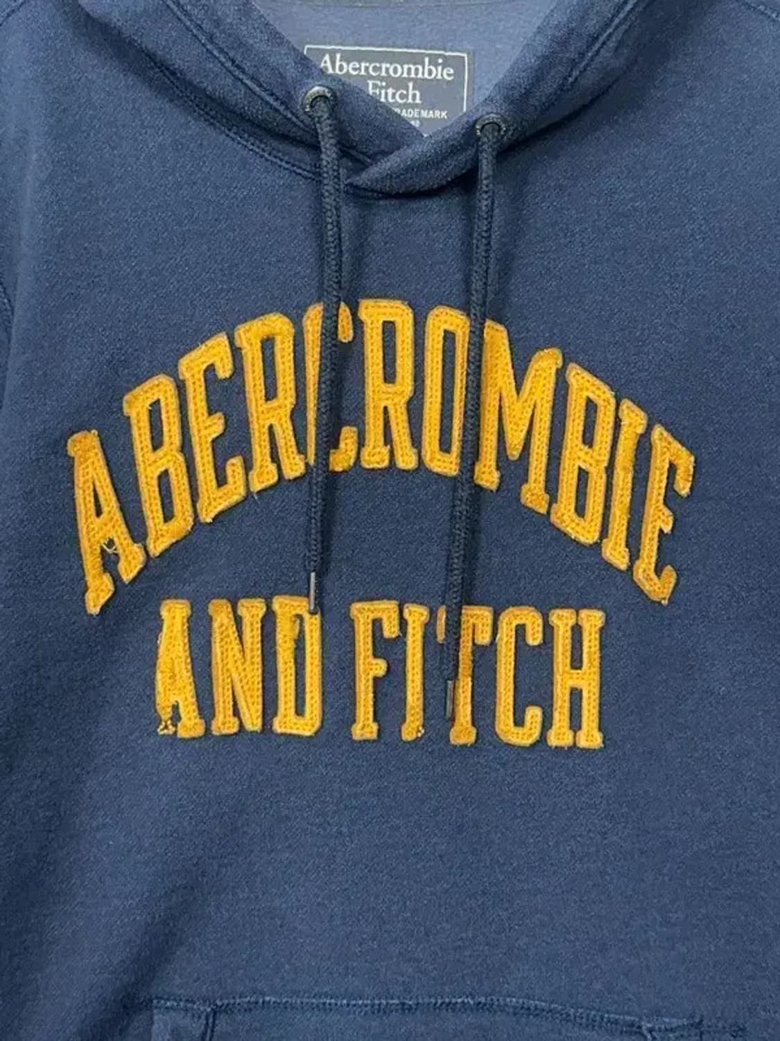 아베크롬비 빈티지 자수 Y2K 로고 후드티 M 상품이미지7