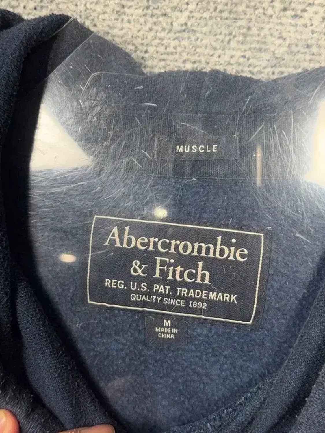 아베크롬비 빈티지 자수 Y2K 로고 후드티 M 상품이미지8