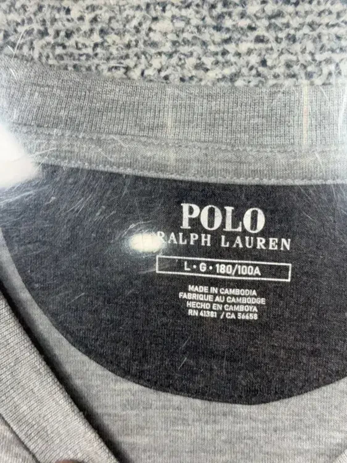 폴로 랄프로렌 그레이 로고 맨투맨 L 상품이미지8
