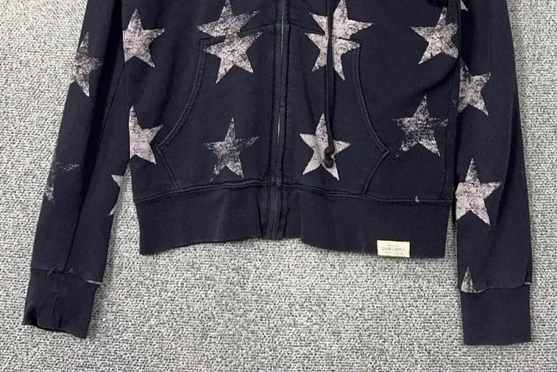 폴로 데님 앤 서플라이 멀티 스타 프린팅 빈티지 후드집업 M 상품이미지4