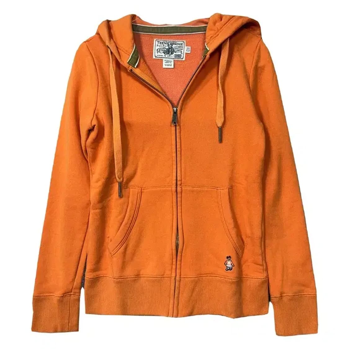 티니위니 오렌지 베어 로고 후드 집업 FS 상품이미지1